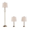 Hastings Home Hastings Home Openwork Curved Lamps - Set of 3 503977TVC